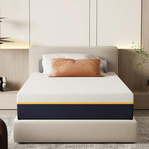 DEWINNER Matelas 90x200x21cm, Matelas en Mousse à Mémoire de Forme et Matériau Bambou, Fermeté Moyenne,Soutien Parfait, Respirant, Hypoallergénique, avec Housse Amovible et Lavable