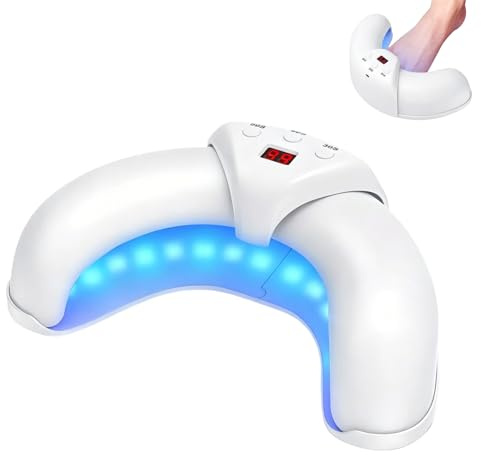 Fungabeam Fungal Nail Treatment, UV Fungal Toe Nail Lamp, Portable Nails Fungus Laser Device, 905nm Infrared Light + 470nm Blue, For Multiple Damaged Toenails & Fingernails, Safe & Reliable (a)