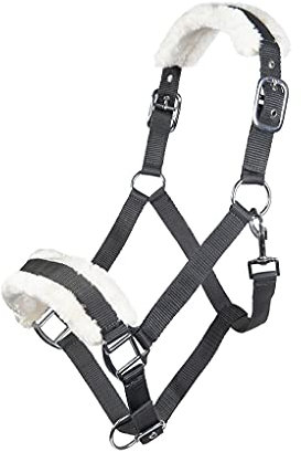 Posten Halfter-11796 dunkelgrau Warmblut