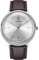 Junkers Bauhaus 38mm Analog Quarz Damenuhr Lederarmband Silber 9.06.01.03