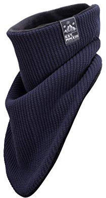 Manufaktur13 Windbreaker - Bandana, Halstücher in versch. Varianten, Multifunktionstuch, Baumwolle Schal, Dreieckstuch, geeignet für Motorrad & Fahrrad (M13) (Knit: Navy)