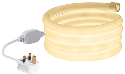 LEDKIA LIGHTING LED-Streifen Neon Dimmbar 220V Neutralweiß Rund 360° 9W/m Schnitt 100cm IP67 nach Maß 2 m