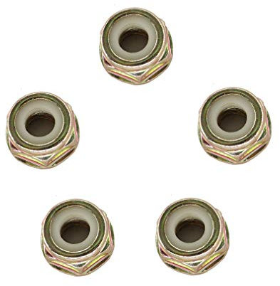 AISEN 5x Mutter Linksgewinde Blattmutter Mutter für Freischneider Motorsense Messer Fadenkopf M10 x 1.25