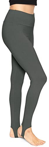 Oh So Soft High Waist Steigbügel-Leggings, leicht und langlebig, in mehreren Farben für Frauen - Grau - Groß