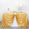ShinyBeauty Gold Pailletten Tischdecke 60x102-Zoll Pailletten Rechteckige Pailletten Tischdecke Sparkly Gold Tischdecken für Partys (150 x 260 cm)