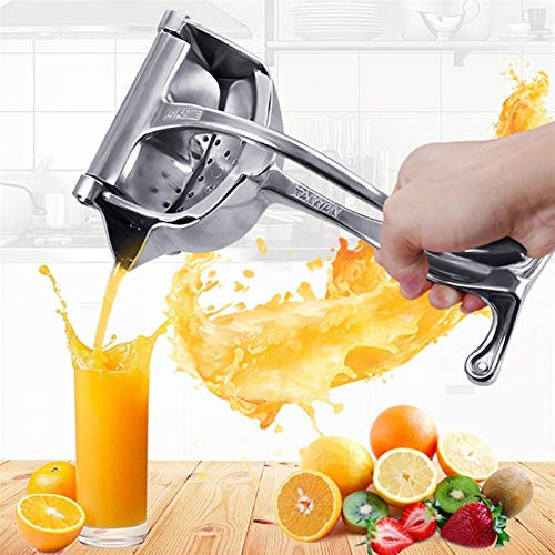 Aluminum Alloy Manual Juicer Juice Squeezer Hand Pressure Machine Pomegranate Orange Carrot Lemon Kitchen Fruit Vegetable Tool (Color : 1pc, Size : 22x10x10.8 CM)