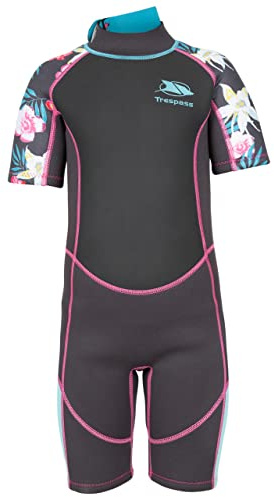Trespass Girls Short Wetsuit Short with Back Zipper Posie