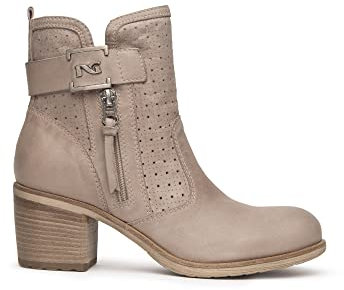 Nero Giardini E217915D Stivaletti Donna in Camoscio - Tortora 37 EU