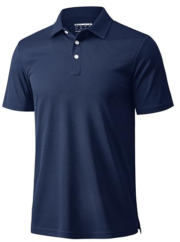 MAGCOMSEN Mens Polo Shirts Short Sleeve Athletic Pique Golf Shirt Dry Fit Performance Casual Work Polos for Men
