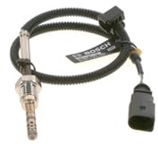 BOSCH Sensor, Abgastemperatur 0986259100 | Kompatibel mit: AUDI A4 Allroad B8, A4 B8, A4 B8 Avant, A5 Cabriolet, Q5, Q5 Van