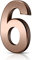 Vicloon Mailbox Numbers Self Adhesive, 3 Inches 3D Mailbox Numbers Waterproof, Door Numbers House Numbers Street Number Stickers for House Mailbox Apartment Hotel Courtyard Cafe Bronzed(6)