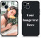 AnNengJing Custom Soft Liquid Silicone Cases Full-Body Protective Personalized Photo Name Text Logo Phone Cover for iPhone 13 Black