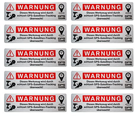 BIKE-label Alarm Aufkleber Werkzeug Baumaschinen edle Anti Diebstahl GPS Sticker X900281VA