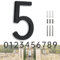 Numero Civico Esterno Moderno,Targa Con Numero Civico Galleggiante,7 Pollici Numeri Civici Esterni in Metallo per Giardini, Caselle di Posta, Strade e Port - Numero 5