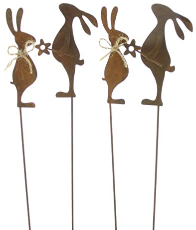 FRANK FLECHTWAREN Stecker Osterhase im 4er Set