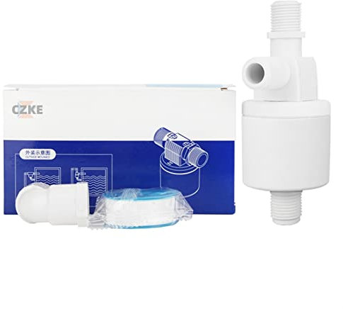 GUMMMY Schwimmender Kugelhahn 1/2 Zoll 3/4 Zoll 1 Zoll Automatisches Schwimmerventil Wasserstandskontrolle installiert Außenturm Tank Flüssigkeitsstandschalter (Größe: 1,27 cm)