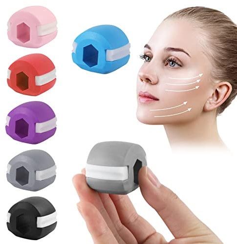Jaw Trainer - Pack of 6, Exerciser for Jawline, jaw Exerciser Men, jaw Exerciser Women, Jawline Exerciser, Double Chin Reducer, jaw Trainer Men for Strengthening and Tightening Jaw Line and Neck