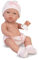 My Sweet Love - Elegance Baby Girl Natal, Poupée Nouveau-Né au corps Dur, avec Bonnet Chaussettes et Couche Tricotée Rose, Accessoires Tétine, Mesure 33 cm, Famosa, (MYW00000)