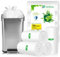 OKKEAI Bin Bags 30l Bin Liners Medium Garbage Bags White 40 Counts Strong Kitchen Trash Bags Fit 20-25l Pedal Rubbish Bin