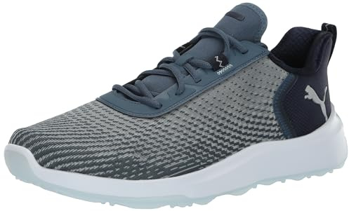 Puma Golf Men's Fusion Crush Sport Wide Golf Shoe, Evening Sky-DEEP NAV, 12