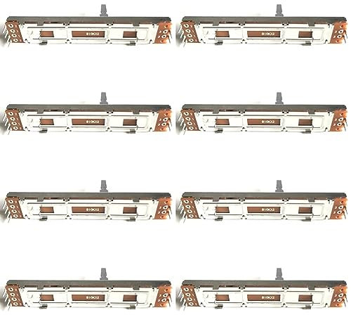 JMORCO 8pcs Length 88mm Mixer Slide Potentiometer Straight Slider B10K B103 10KB / 3 Foot Mono Stroke 60mm Fader