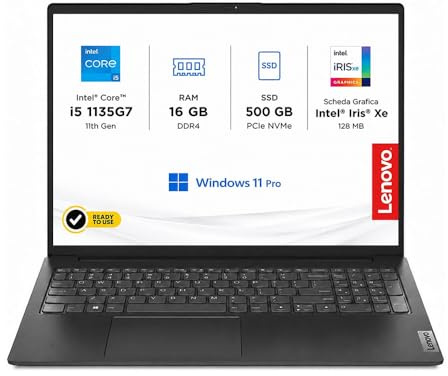 Lenovo Notebook PC Portatile, Intel Core i5-1135G7