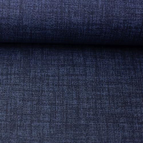 Beschichteter Dekostoff | uni | CHARLY | 15 Farben | für Tischdecken, Taschen, Utensilos .. | 50x140 cm | Meterware (jeansblau 1744)