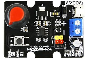 Servo Motor Controller, 1 Kanal Servocontroller Debugging-Board, Roboterarm-Testboard mit einfacher Knopf fur Debuggen und Testen von 5-8,4-V-Lenkgetrieben