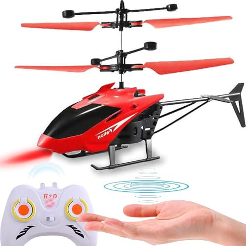 XUBX Mini Hélicoptère RC, Hélicoptères Volante Infrarouge, Télécommandé Hélicoptère, RC Flying Ball Jouets Cadeau, Contrôle Inductif, Magic Flying Jouet pour Filles Adultes Garçons-2