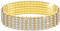 Kucheed Stretch Armbänder mit Strasssteinen, Twinkle Diamant Tennis Armreif, Bling Stapelbares Brautarmband aus Kristall, Glänzendes Hochzeits Party Armband für Frauen