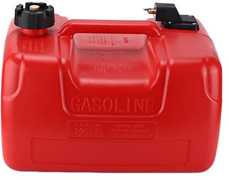 SYH&AQYE Tragbarer Bootstreibstofftank, 12 L, Marine Außenbord Gastank, Marine Außenbord Kraftstofftank, Rot, für Marine Kajaks, Boote, Schlauchboote und Kanus