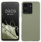 kwmobile Custodia Compatibile con Xiaomi Poco C65 / Redmi 13C Cover - Back Case per Smartphone in Silicone TPU - Protezione Gommata - verde grigio