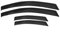 4X Windabweiser Regenabweiser kompatibel mit Nissan Navara D40 2005-2016 Acryl Dunkel