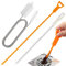 3 Pcs Drain Unblocker Tools, 155.5cm Double-Ended Sewer Pipe Cleaner Brush, 50cm Pipe Cleaners Plumbing, 45cm Conduit Hair Unblocker, Reusable,Suitable for Kitchen, Bathroom, Toilet