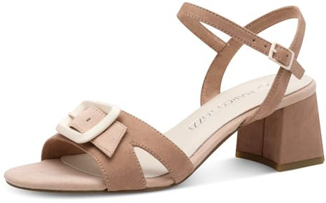 MARCO TOZZI Femme Sandale mit Absatz 2-28387-44 Talon, Nude Comb, 39 EU