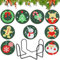 9 Stück iamond Painting Untersetzer Weihnachten, DIY Diamond Painting Weihnachten Erwachsene Untersetzer mit Halter, 5D Diamant Painting Untersetzer für Tassen, Weingläser, für Weihnachts Geschenk