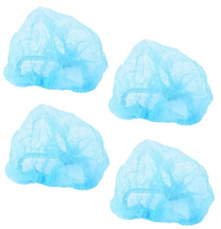 iplusmile 10 Stück Einweg Haarnetze aus Vliesstoff Blau Dehnbar und Staubabweisend Komfortabel für Reinigung und Kunst Praktisches Packung