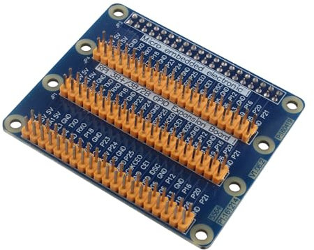 ZDE GPIO Erweiterung Extension Board GPIO 1 bis 3 Port-Erweiterung 40-pin Board Modul Kompatibel mit Raspberry Pi 5, Pi 4B, Pi 3, Pi 2, Pi Model B