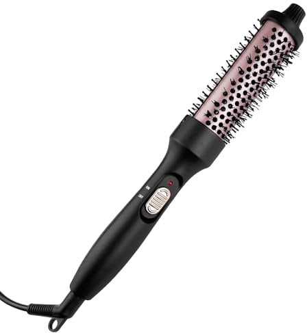 Dyaucwpo Cepillo Térmico, Cepillo Redondo Caliente, Thermal Brush, Cepillo Rizador, Peine Redondo Electrico de Cerámica Moldeador de Pelo, Alisador Rizadores, para Creando Ondas Naturales y un Volumen
