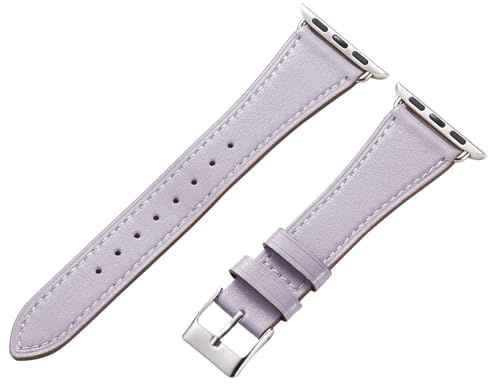Italian Genuine Leather Strap Women for Apple Watch Series 11 10 9 8 7 6 5 4 3 2 1 SE3 SE2 SE Ultra 3 2 1, SGS Certified Dressy Bracelet Cute Band for iWatch 38mm 40mm 41mm 42mm 44mm 45mm 46mm 49mm