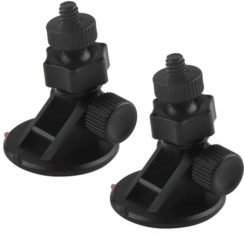 YPLonon 2Pcs Dash Cam Suction Mounts Self-adhesive Dash Cam Holder for Dashboard Easy to Install Car Dash Cam Mount brackets Adjustable Car Camera Holder for Driving Recorder
