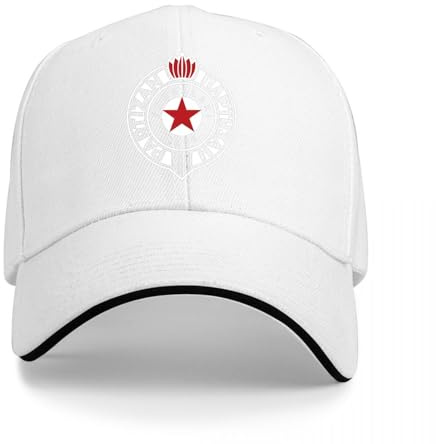 Uhrzhzz Baseballkappe Partizan Belgrade White Trucker-Cap für Väter