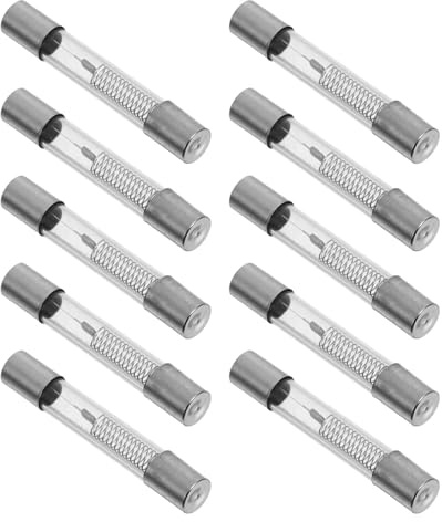 TOVINANNA 10pcs High Voltage Fuse for Microwave Oven Repair 6x40mm 0.85amp 5kv Glass Tube with Universal Compatibility and Effortless Installation for Home Kitchen Maintenance