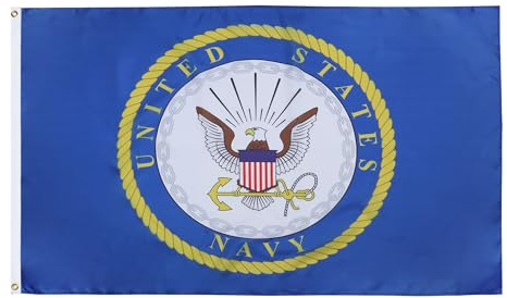 Bandiera Per Barca Us Navy Emblem Amarican Navy Robusta Bandiere Lavabile Striscione Per Sports Events Cultural Display Events 90X150Cm