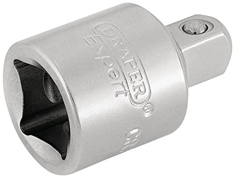 Draper 16803 Female to Male Socket Converter, 3/8 x 1/4, Blue