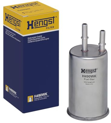 HENGST - Kraftstofffilter H490WK - Hochwertiger Kraftstoff-Leitungsfilter für KFZ - Entfernt Staub und Schmutz aus Otto- oder Dieselmotoren - Schützt das Einspritzsystem
