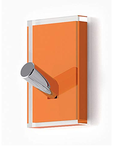 Gedy Rainbow Porte-Manteau de, résines termoplásticas, Transparent Orange, Simple