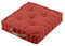 Stof - Coussin de Sol - Taille 45x45 cm - 100% Coton - Couleur Terracotta - Modèle Duo - Épaisseur Idéale - Confortable et Élégant - Agréable au Toucher