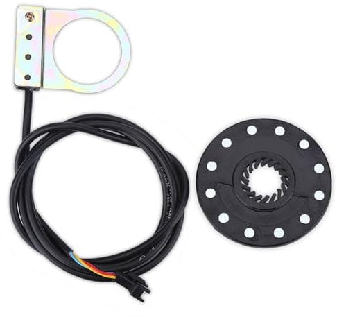 Jadeshay Geschwindigkeitssensor 12 Magnete PAS System Assistent Sensor Elektrischer Pedal Sensor Elektro Fahrrad Tretkraft Sensor Conversion Kit für Elektrisch