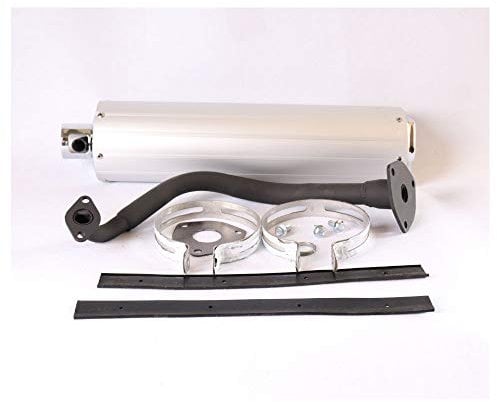 Standard Auspuff aus ALU für 125, 150ccm GY6, China Roller Baotian, Rex 1000